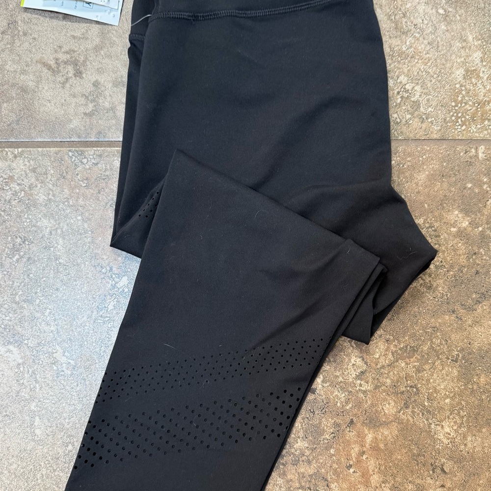 Old Navy Perforated Black Leggings - Picture 4 of 5